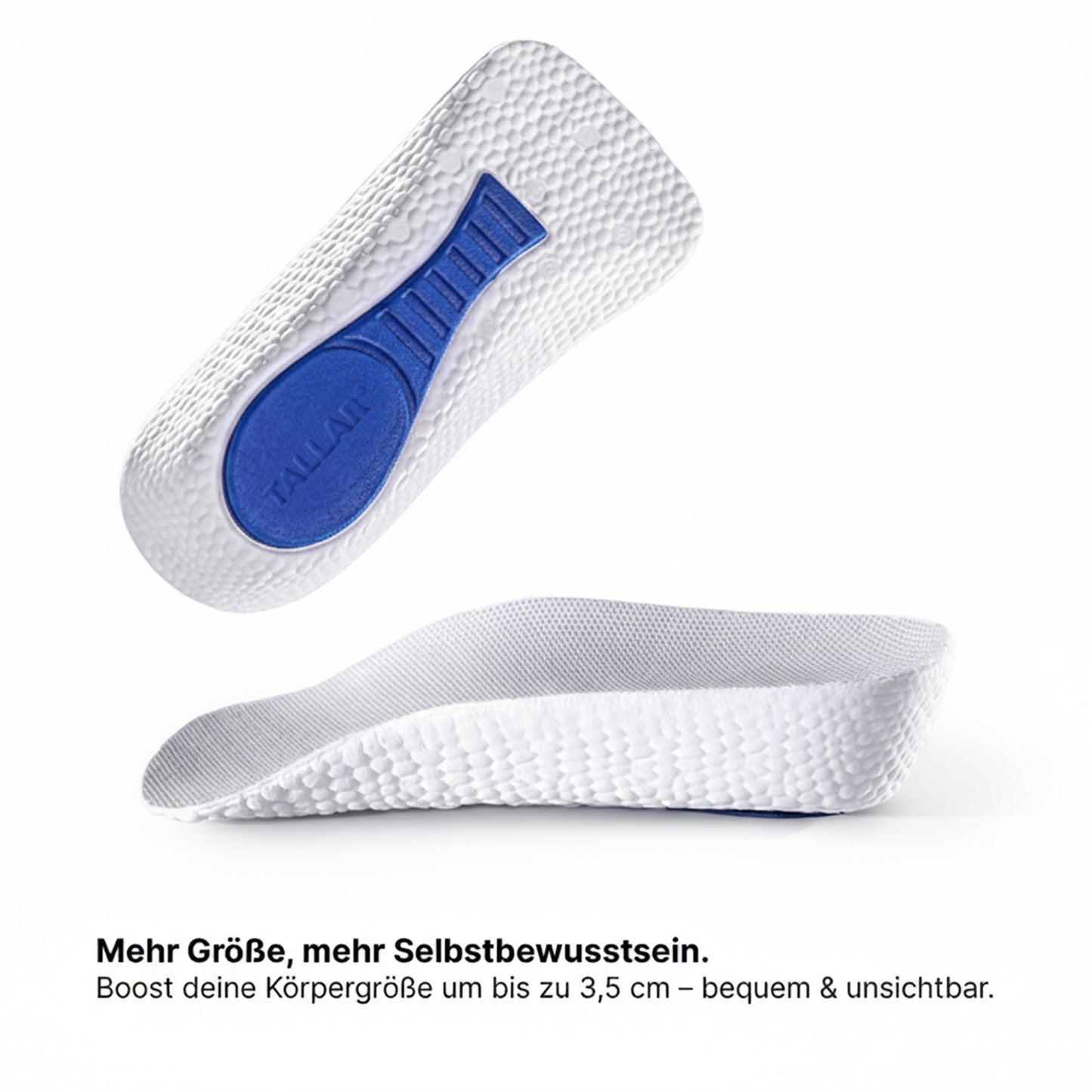 Höhensteigernde Einlegesohlen für Damen & Herren – Unsichtbare Lift Pads