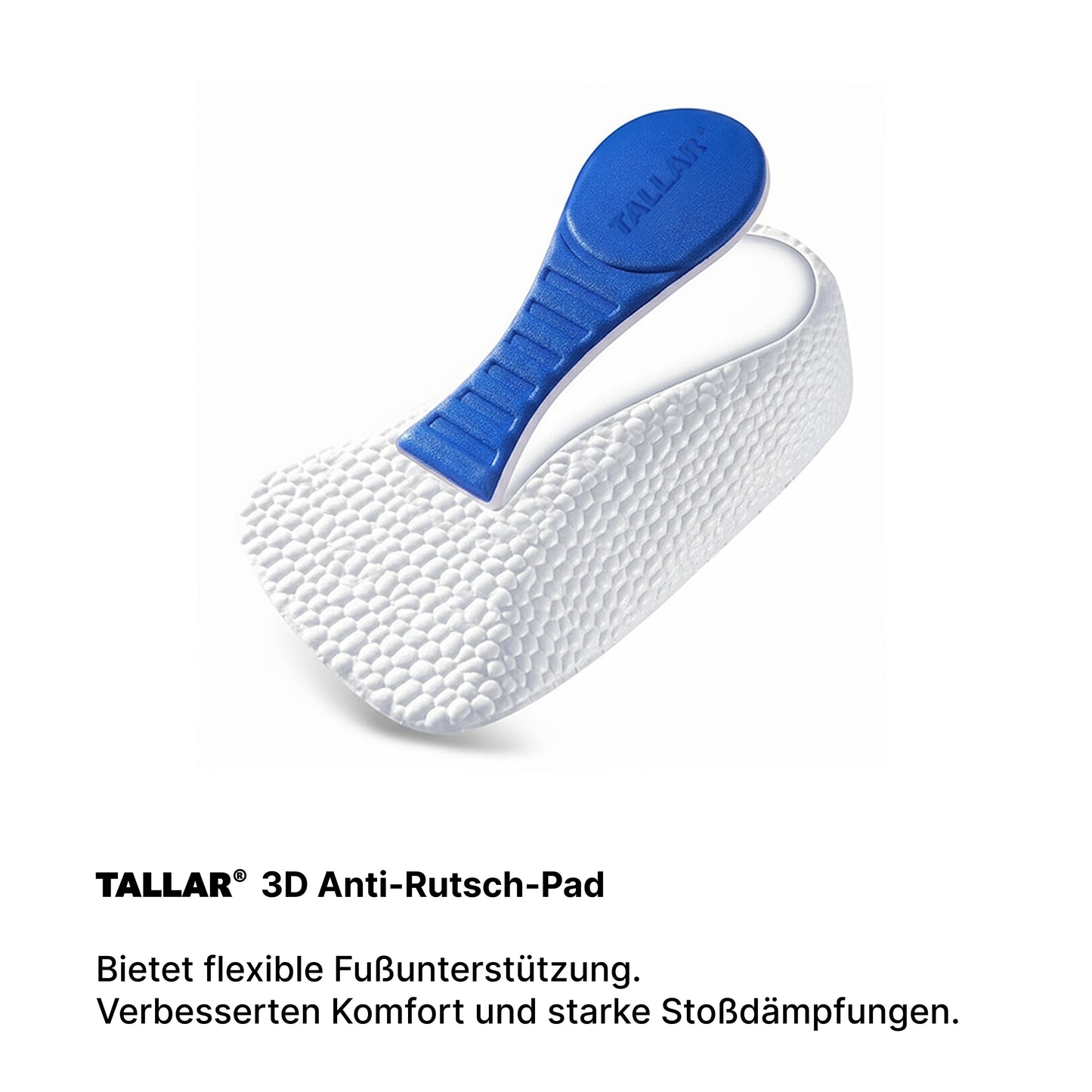Höhensteigernde Einlegesohlen für Damen & Herren – Unsichtbare Lift Pads