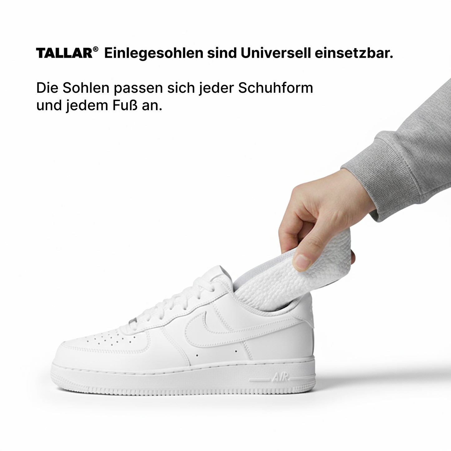 Höhensteigernde Einlegesohlen für Damen & Herren – Unsichtbare Lift Pads